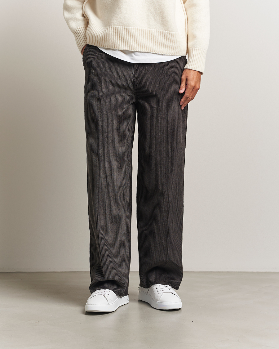 Heren | Broeken | AMI | Corduroy Trousers Anthracite