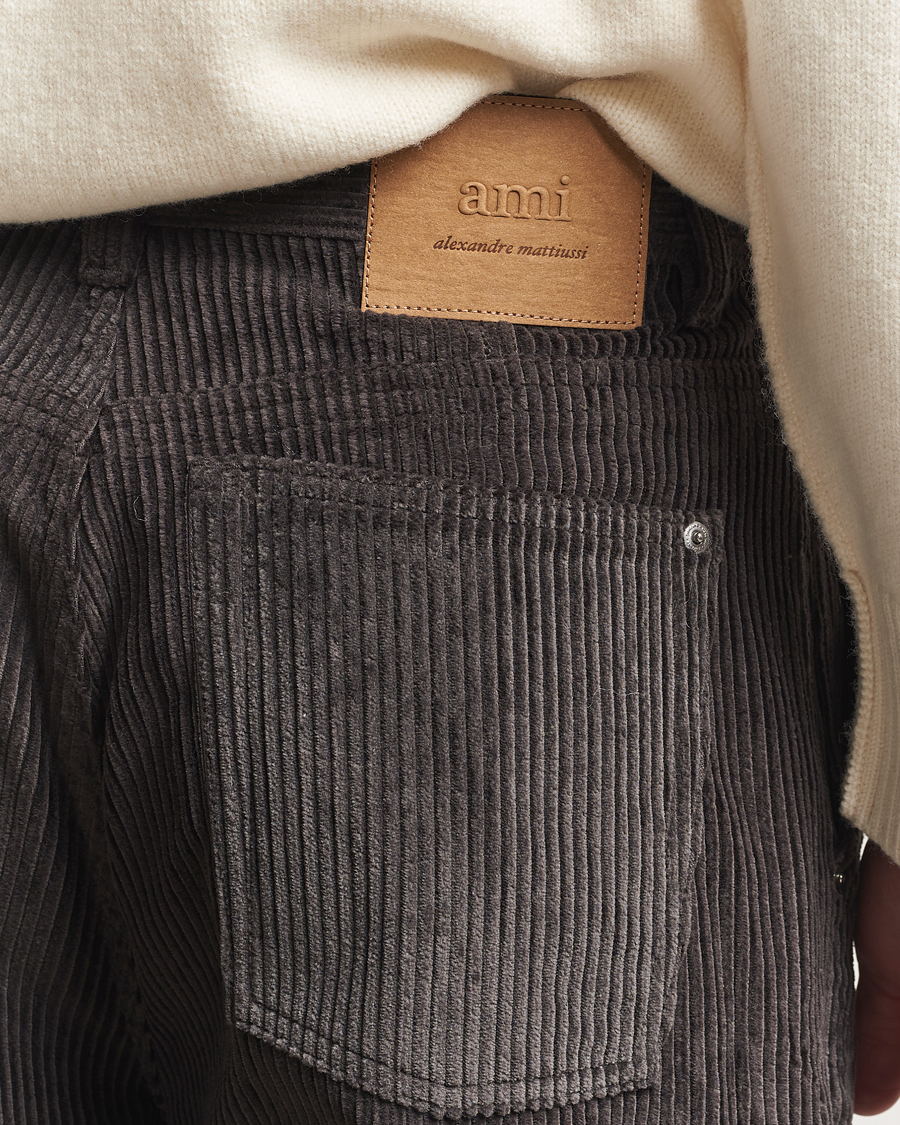 Heren | Broeken | AMI | Corduroy Trousers Anthracite
