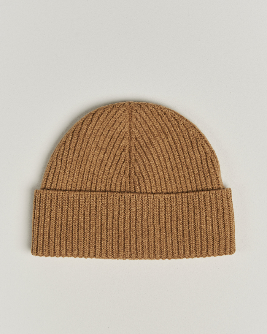 Heren | Mutsen | AMI | Heart Logo Beanie Camel