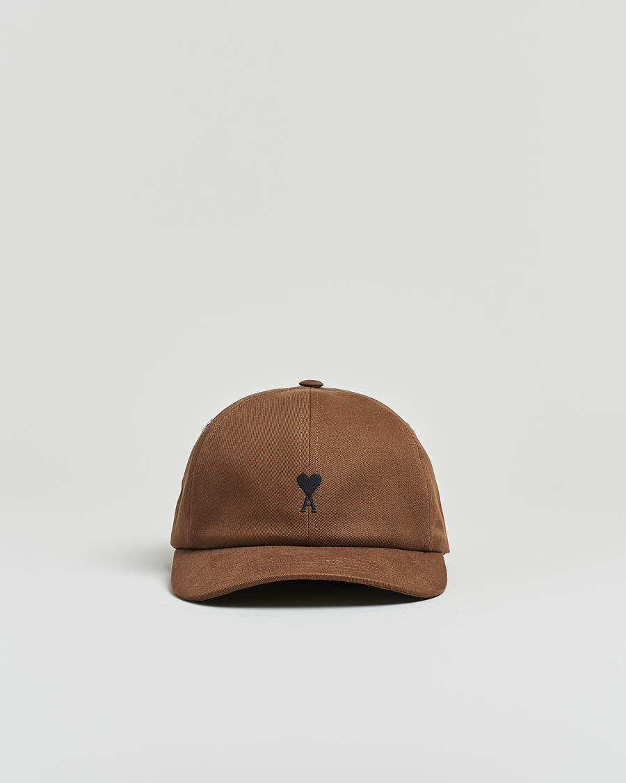 Heren | Hoeden en petten | AMI | Black Heart Logo Cap Noisette