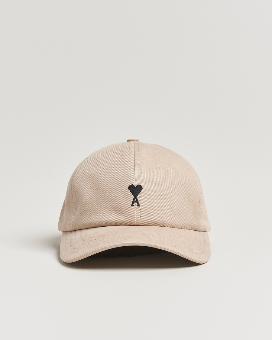 Heren | Hoeden en petten | AMI | Black Heart Logo Cap Cafe Creme
