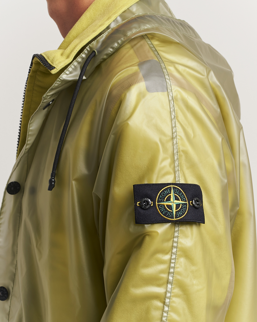 Heren | Jassen | Stone Island | Translusent Cover Moleskin Short Parka Green