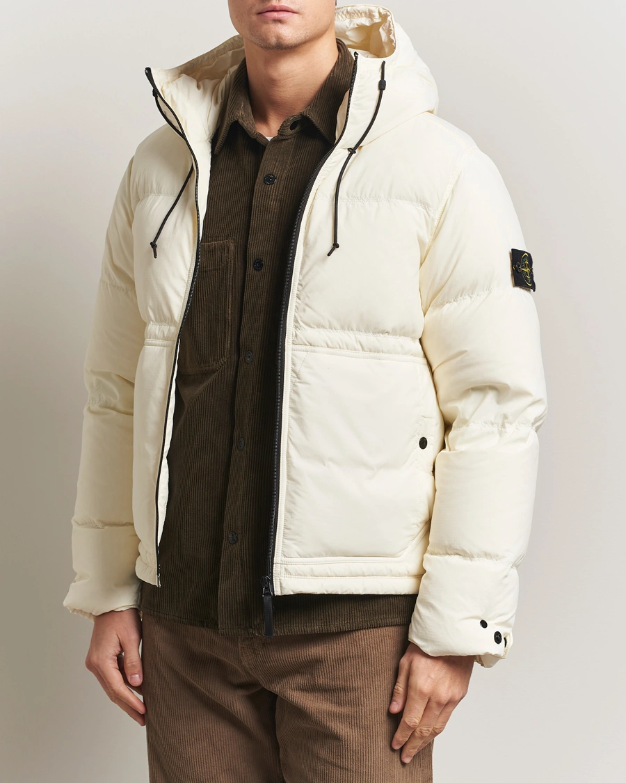 Heren | Jassen | Stone Island | Ripstop Cordura Padded Down Parka Ivory