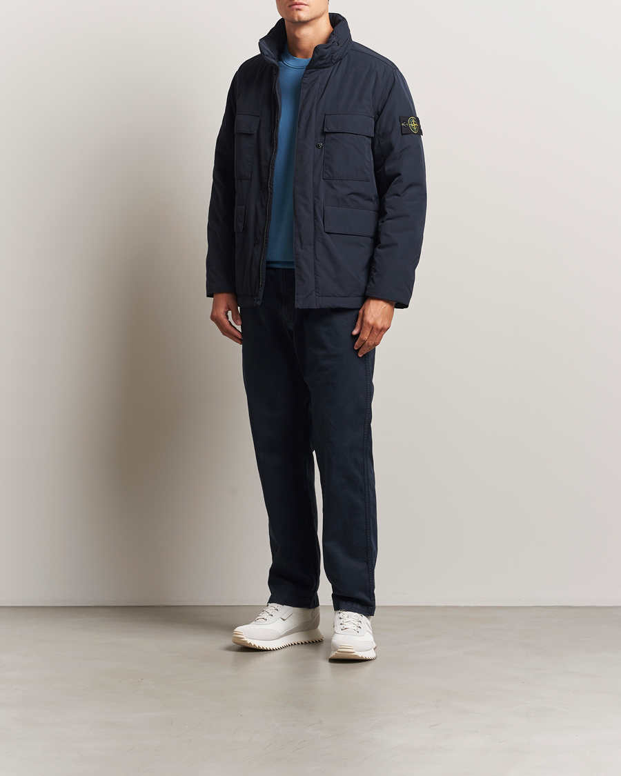 Heren | Jassen | Stone Island | Micro Twill Padded Field Jacket Navy