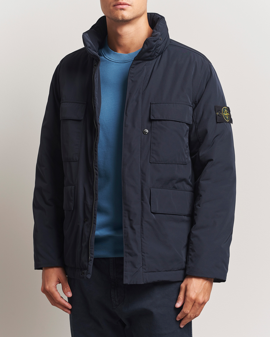 Heren | Jassen | Stone Island | Micro Twill Padded Field Jacket Navy