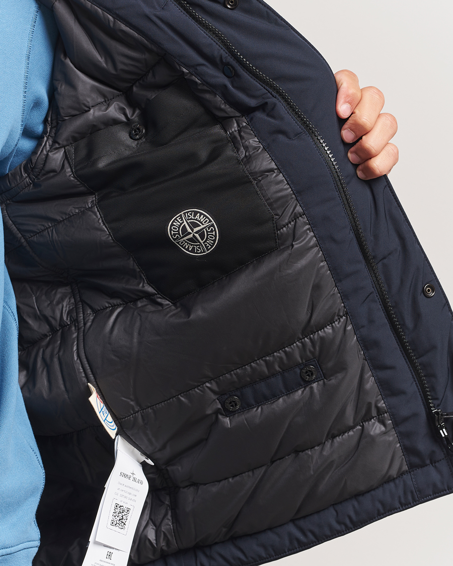 Heren | Jassen | Stone Island | Micro Twill Padded Field Jacket Navy