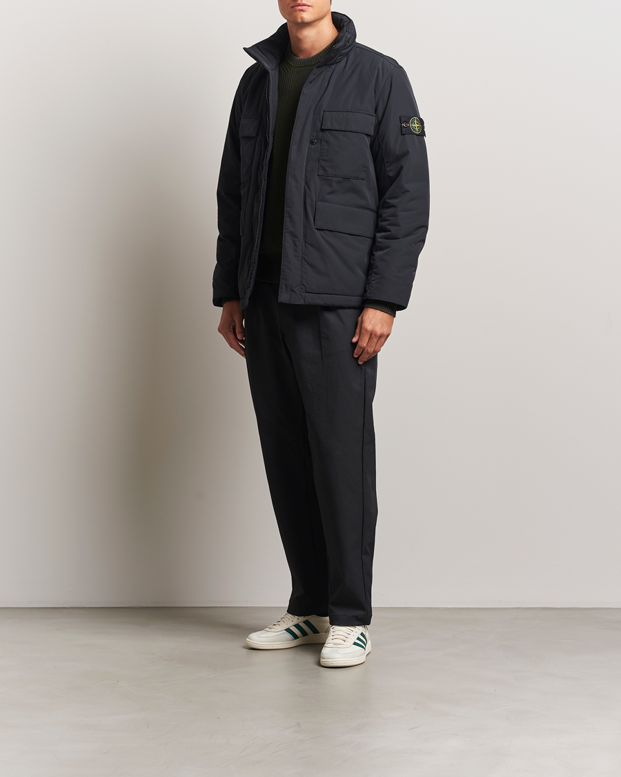 Heren | Jassen | Stone Island | Micro Twill Padded Field Jacket Black