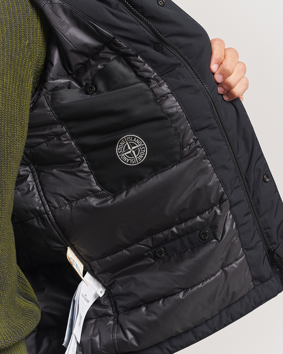 Heren | Jassen | Stone Island | Micro Twill Padded Field Jacket Black