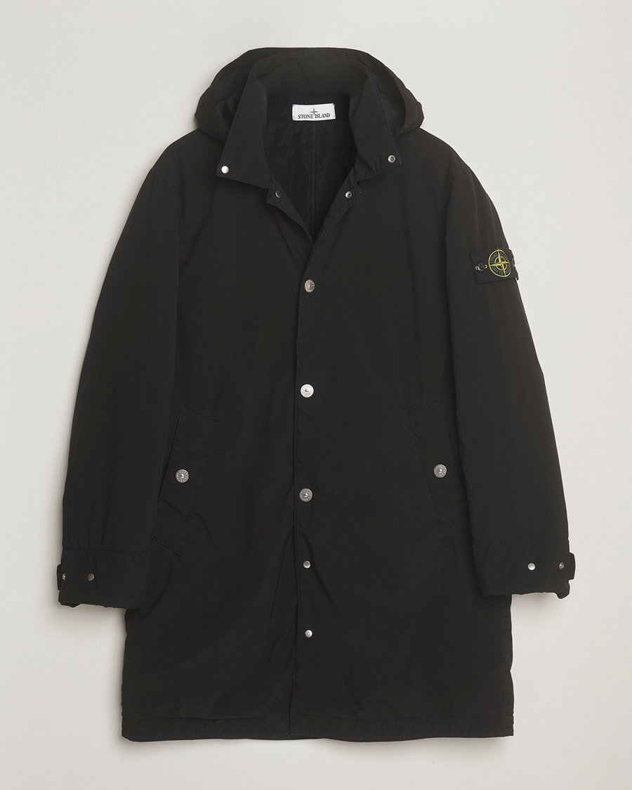Heren | Jassen | Stone Island | Light Compact Padded Hood Coat Black