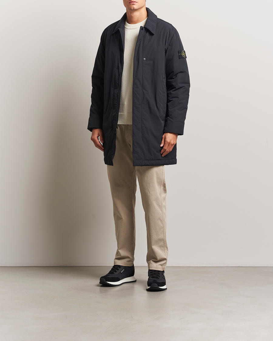 Heren | Jassen | Stone Island | Micro Twill Primaloft Padded Coat Black