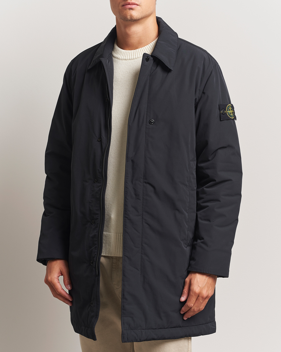 Heren | Jassen | Stone Island | Micro Twill Primaloft Padded Coat Black