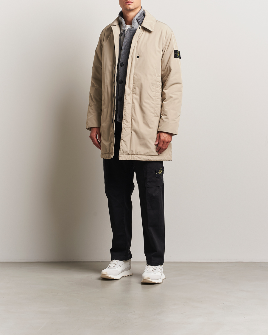 Heren | Jassen | Stone Island | Micro Twill Primaloft Padded Coat Beige