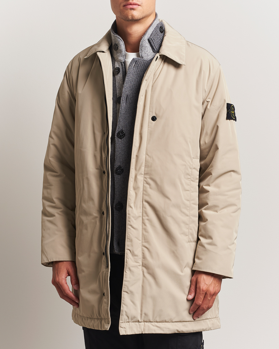 Heren | Jassen | Stone Island | Micro Twill Primaloft Padded Coat Beige