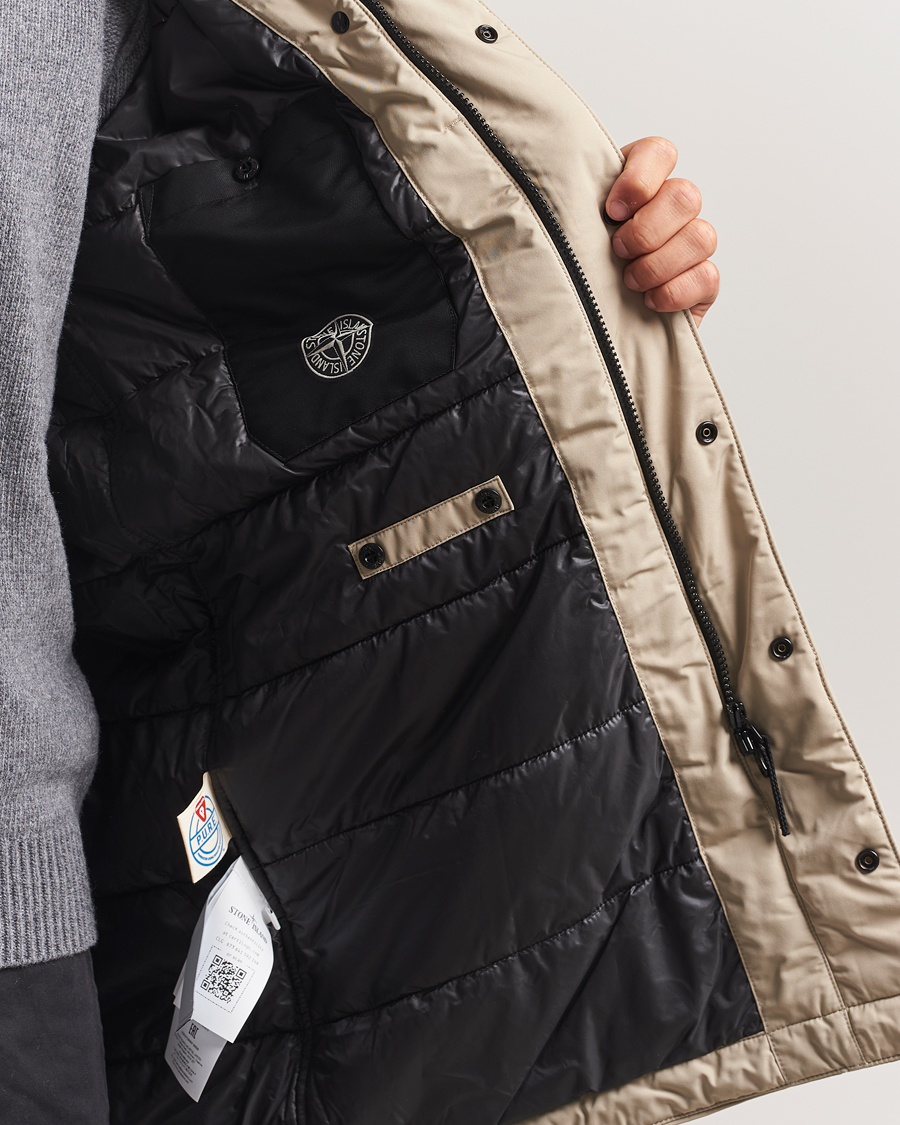 Heren | Jassen | Stone Island | Micro Twill Primaloft Padded Coat Beige