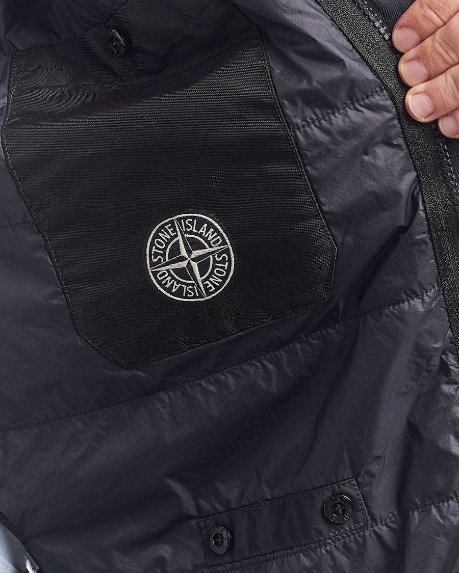 Heren | Jassen | Stone Island | Crinkle Reps Padded Shirt Jacket Black