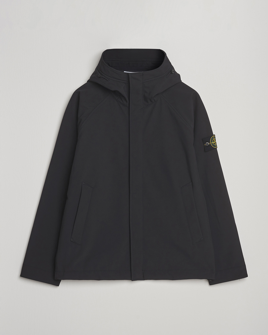 Heren | Jassen | Stone Island | Soft Shell Lined Short Parka Black