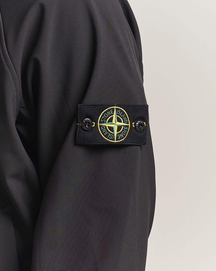 Heren | Jassen | Stone Island | Soft Shell Lined Short Parka Black