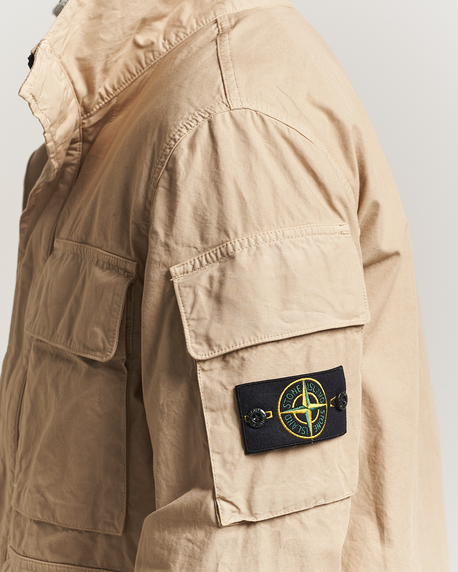 Heren | Jassen | Stone Island | Canvas Weave Cotton Field Jacket Beige