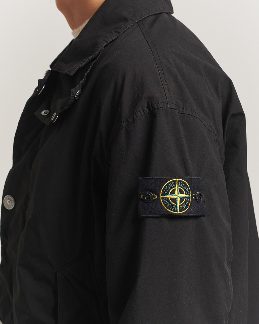 Heren | Jassen | Stone Island | Light Compact Touch Coach Jacket Black