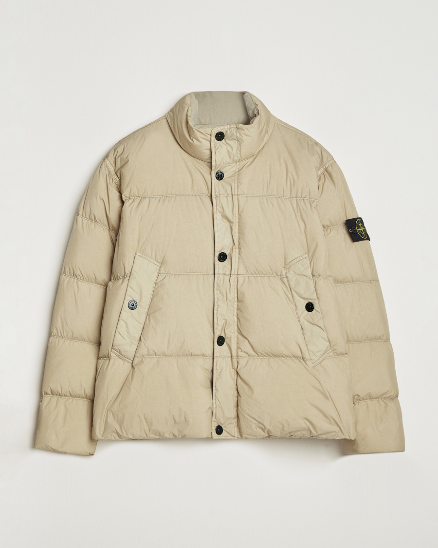 Heren | Jassen | Stone Island | Crinkle Reps Down Jacket Beige