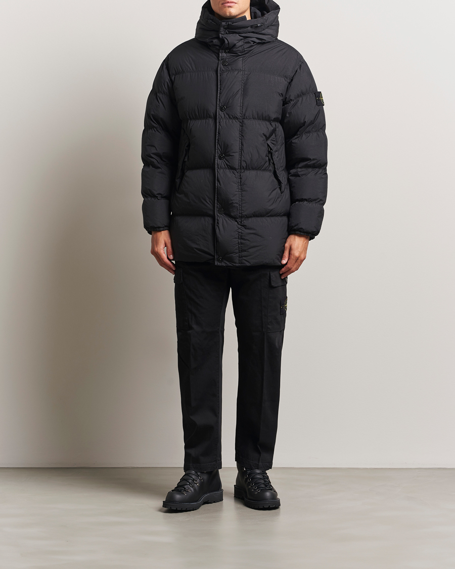 Heren | Jassen | Stone Island | Crinkle Reps Down Parka Black