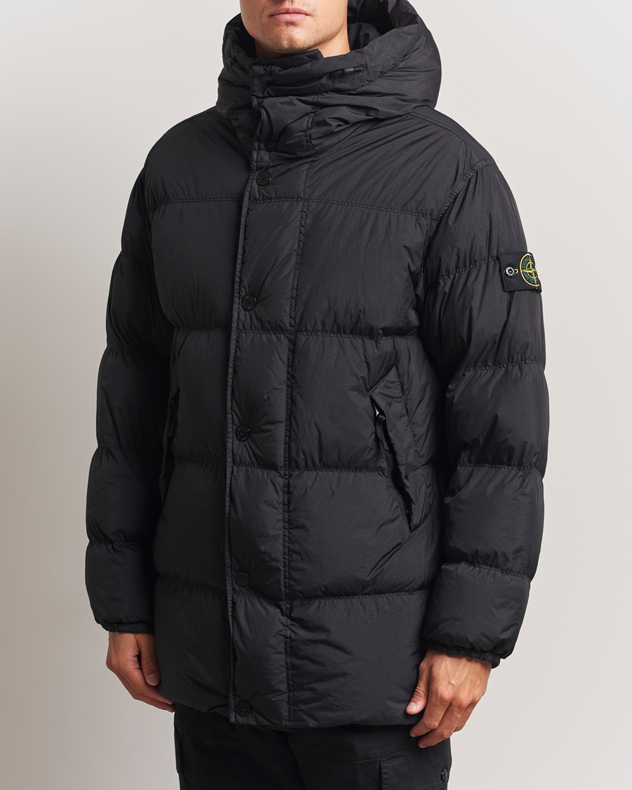 Heren | Jassen | Stone Island | Crinkle Reps Down Parka Black