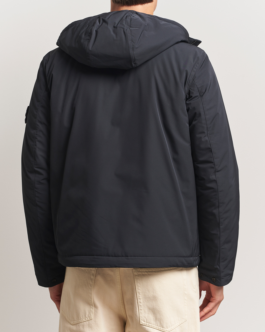 Heren | Jassen | Stone Island | Micro Twill Primaloft Padded Hood Jacket Black