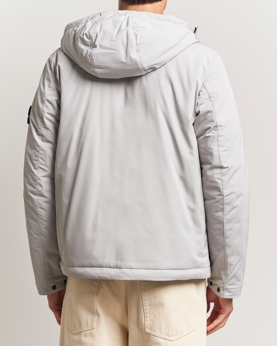 Heren | Jassen | Stone Island | Micro Twill Primaloft Padded Hood Jacket Pearl Grey