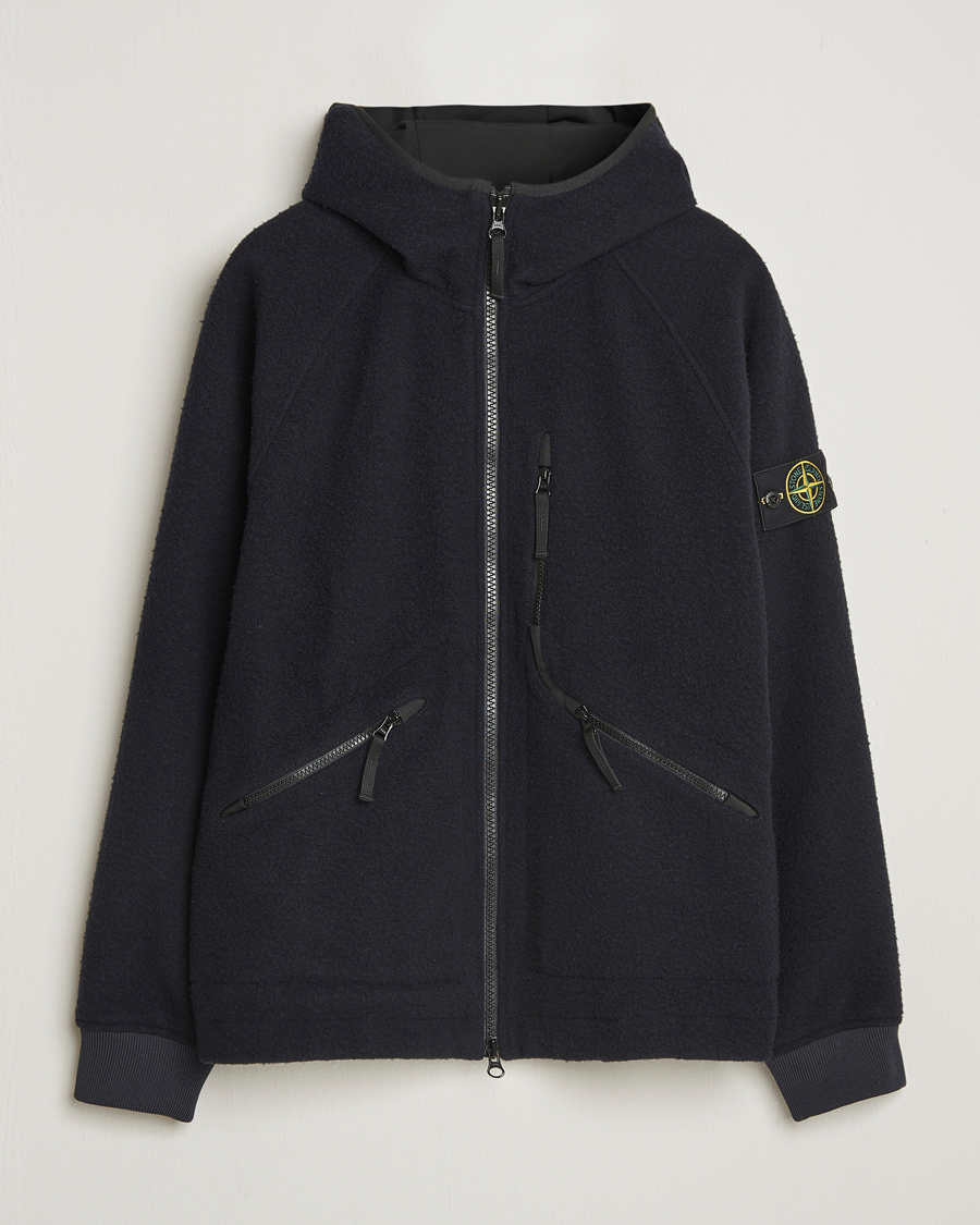Heren | Jassen | Stone Island | Panno Ratinato Wool Jacket Navy