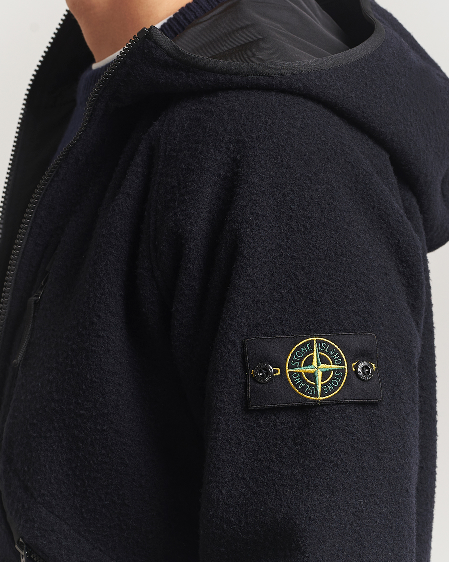 Heren | Jassen | Stone Island | Panno Ratinato Wool Jacket Navy
