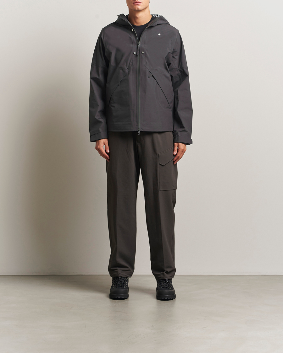 Heren | Jassen | Stone Island | Stellina 3L Gore-Tex Hooded Jacket Lead Grey