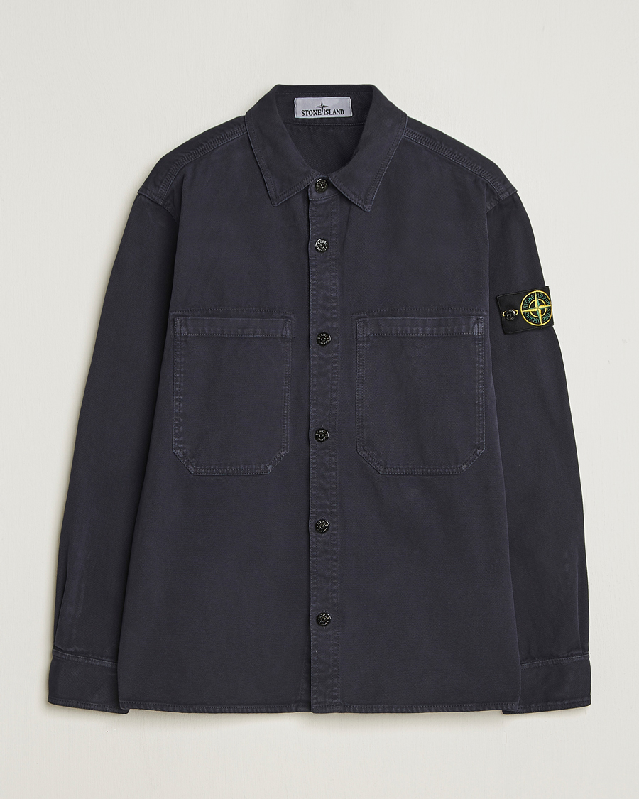 Heren | Overhemden | Stone Island | Organic Panama Cotton Overshirt Ink