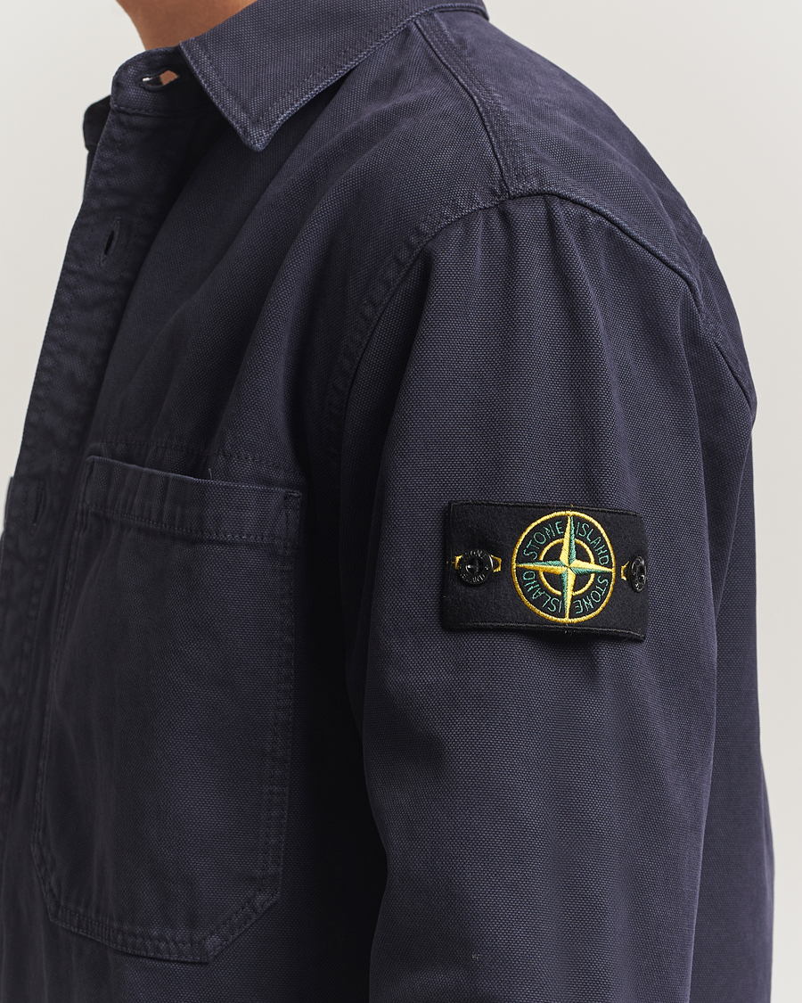Heren | Overhemden | Stone Island | Organic Panama Cotton Overshirt Ink