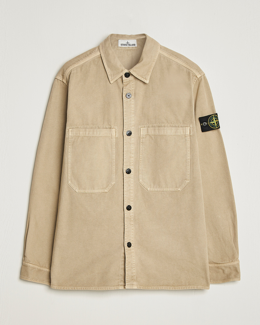Heren | Overhemden | Stone Island | Organic Panama Cotton Overshirt Desert