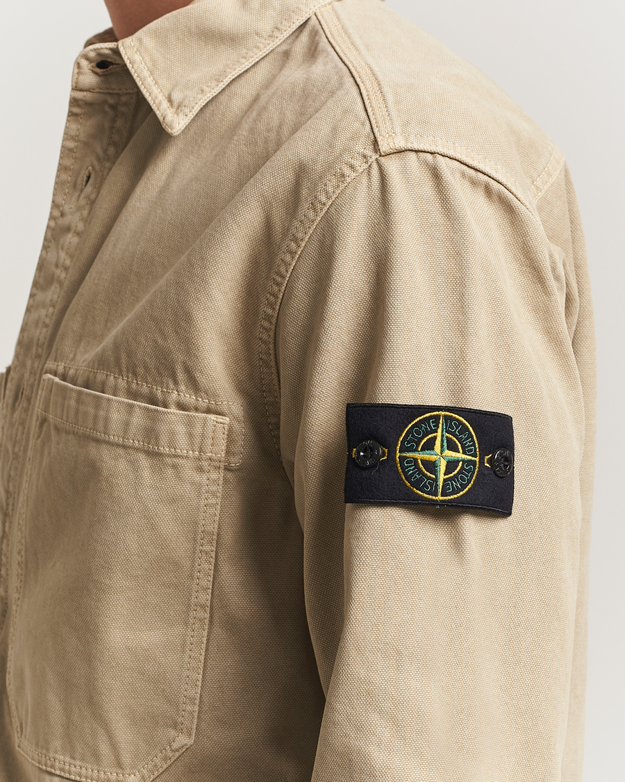 Heren | Overhemden | Stone Island | Organic Panama Cotton Overshirt Desert