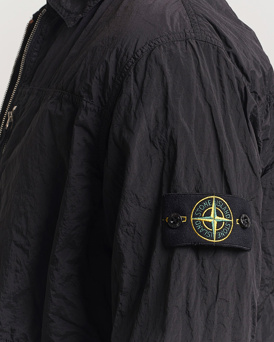 Heren | Overhemden | Stone Island | Nylon Metal Zip Overshirt Black