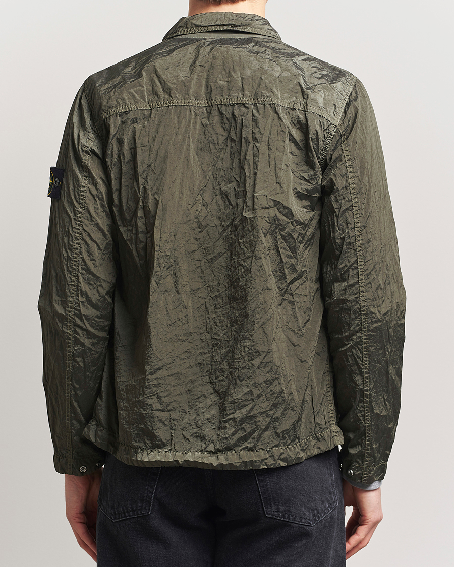 Heren | Overhemden | Stone Island | Nylon Metal Zip Overshirt Military Green