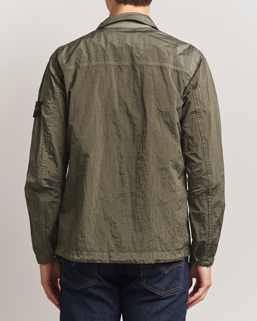 Heren | Overhemden | Stone Island | Nylon Metal Zip Overshirt Military Green