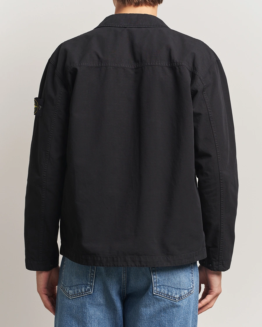 Heren | Overhemden | Stone Island | Organic Cotton Ripstop Overshirt Black