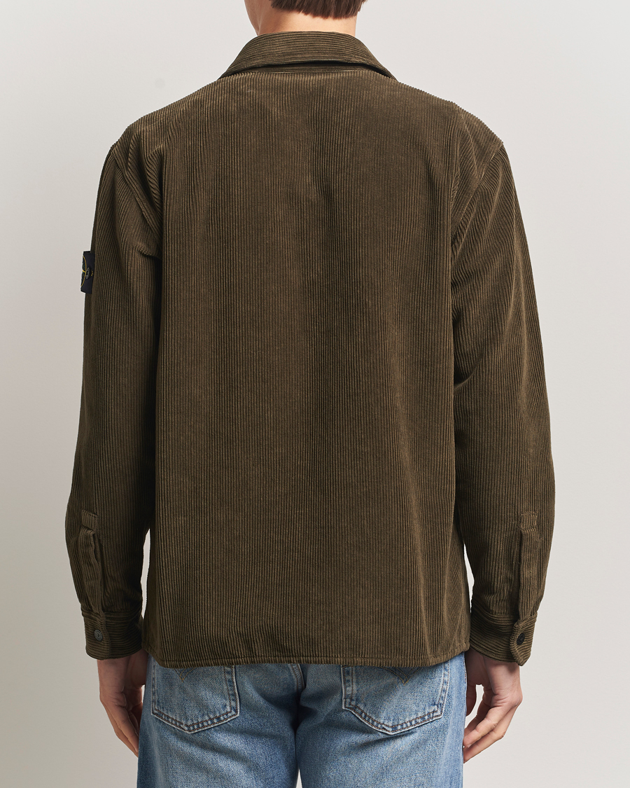 Heren | Overhemden | Stone Island | Organic Cotton Cord Overshirt Military Green