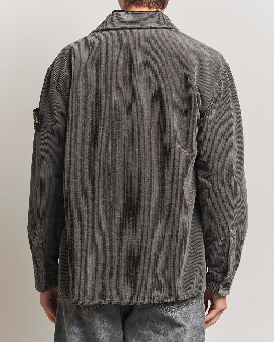Heren | Overhemden | Stone Island | Organic Cotton Cord Overshirt Grey