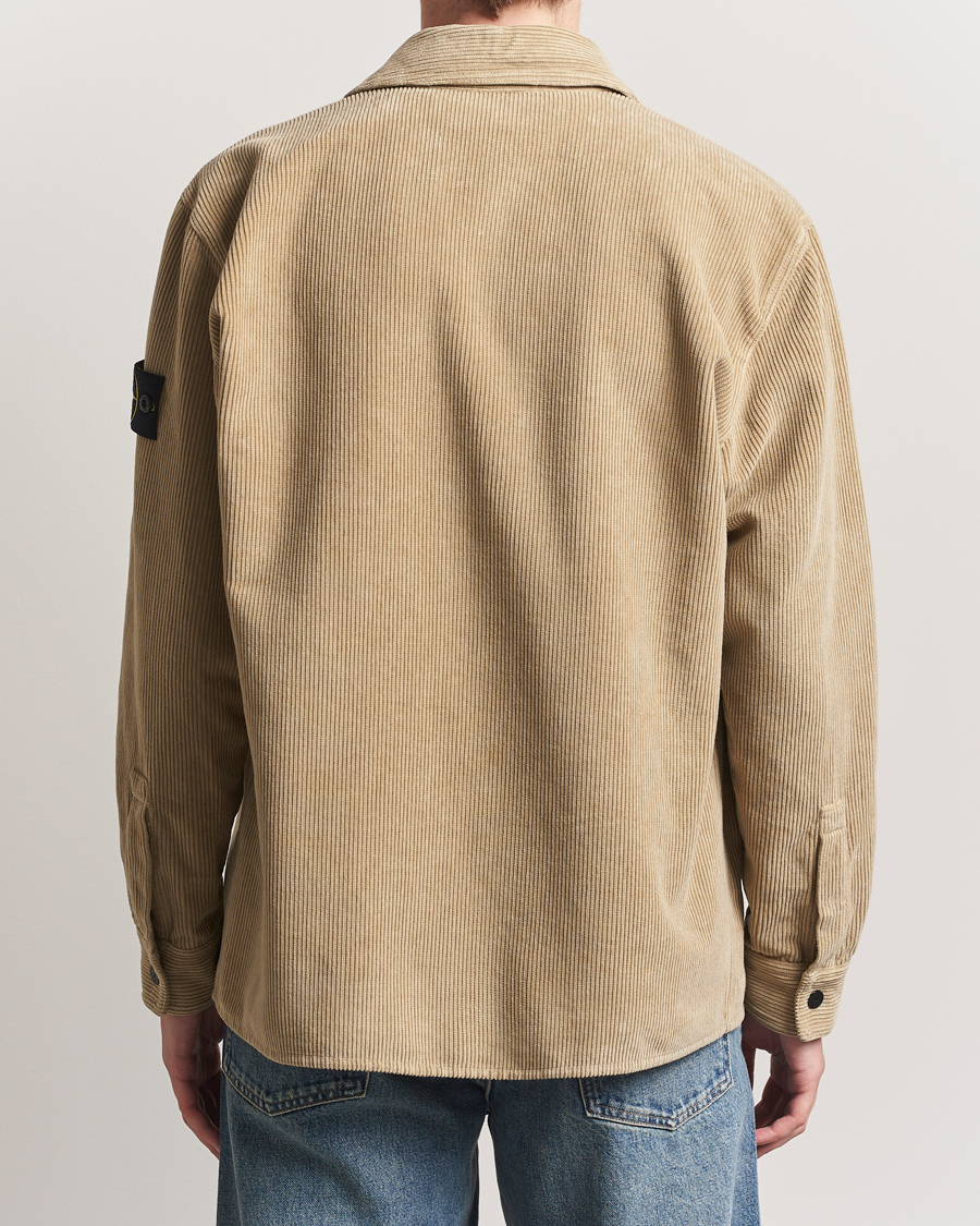 Heren | Overhemden | Stone Island | Organic Cotton Cord Overshirt Beige