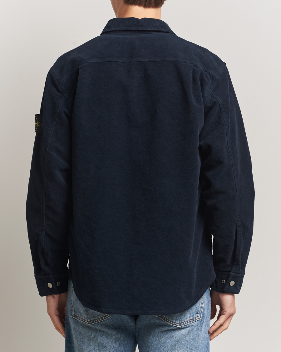 Heren | Overhemden | Stone Island | Cotton Moleskin Overshirt Navy