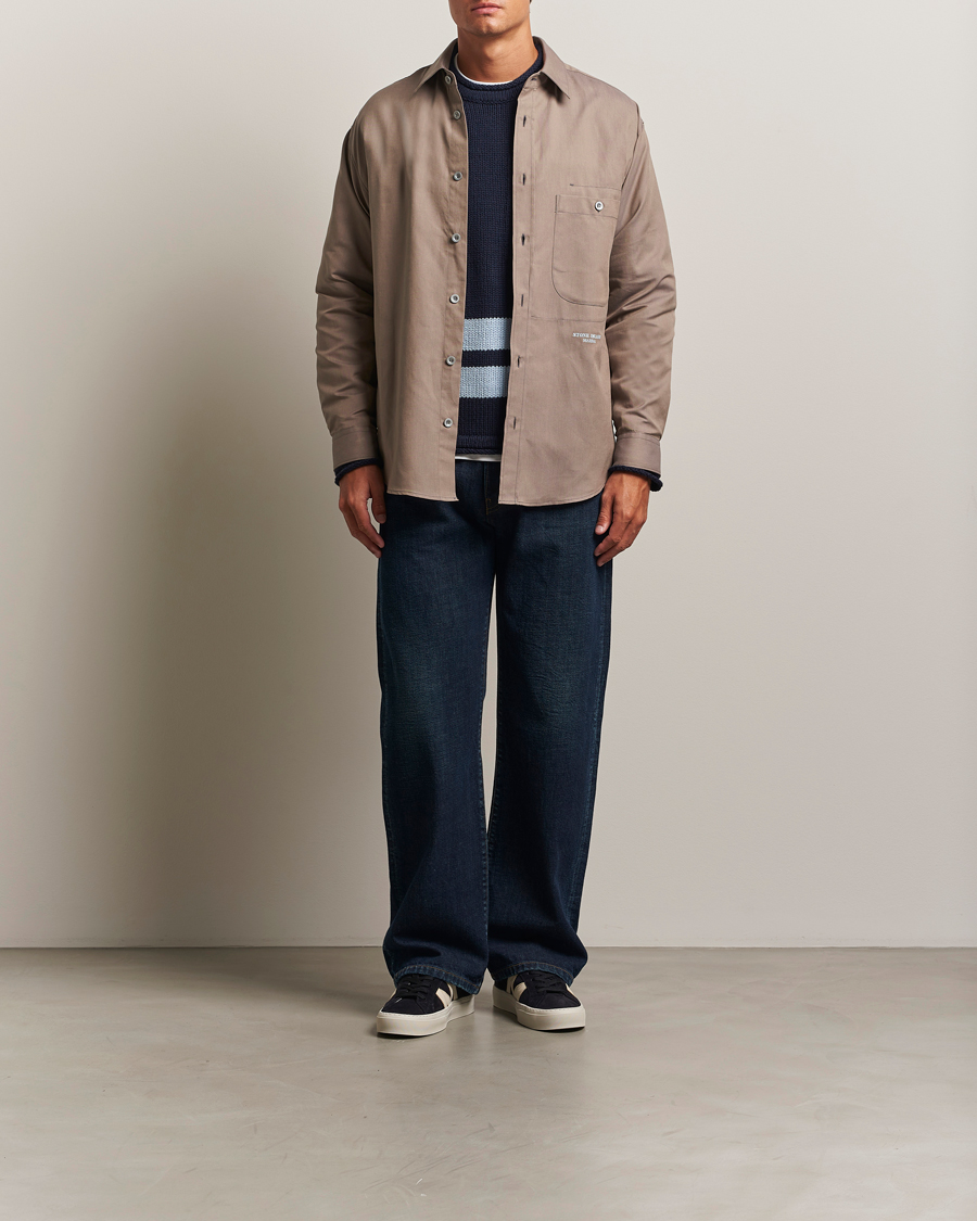 Heren | Overhemden | Stone Island | Marina Organic Oxford Cotton Shirt Tobacco