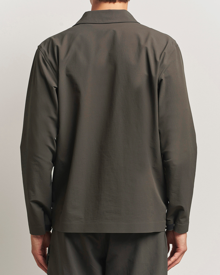 Heren | Overhemden | Stone Island | Stellina Textured Nylon Stretch Overshirt Lead Grey