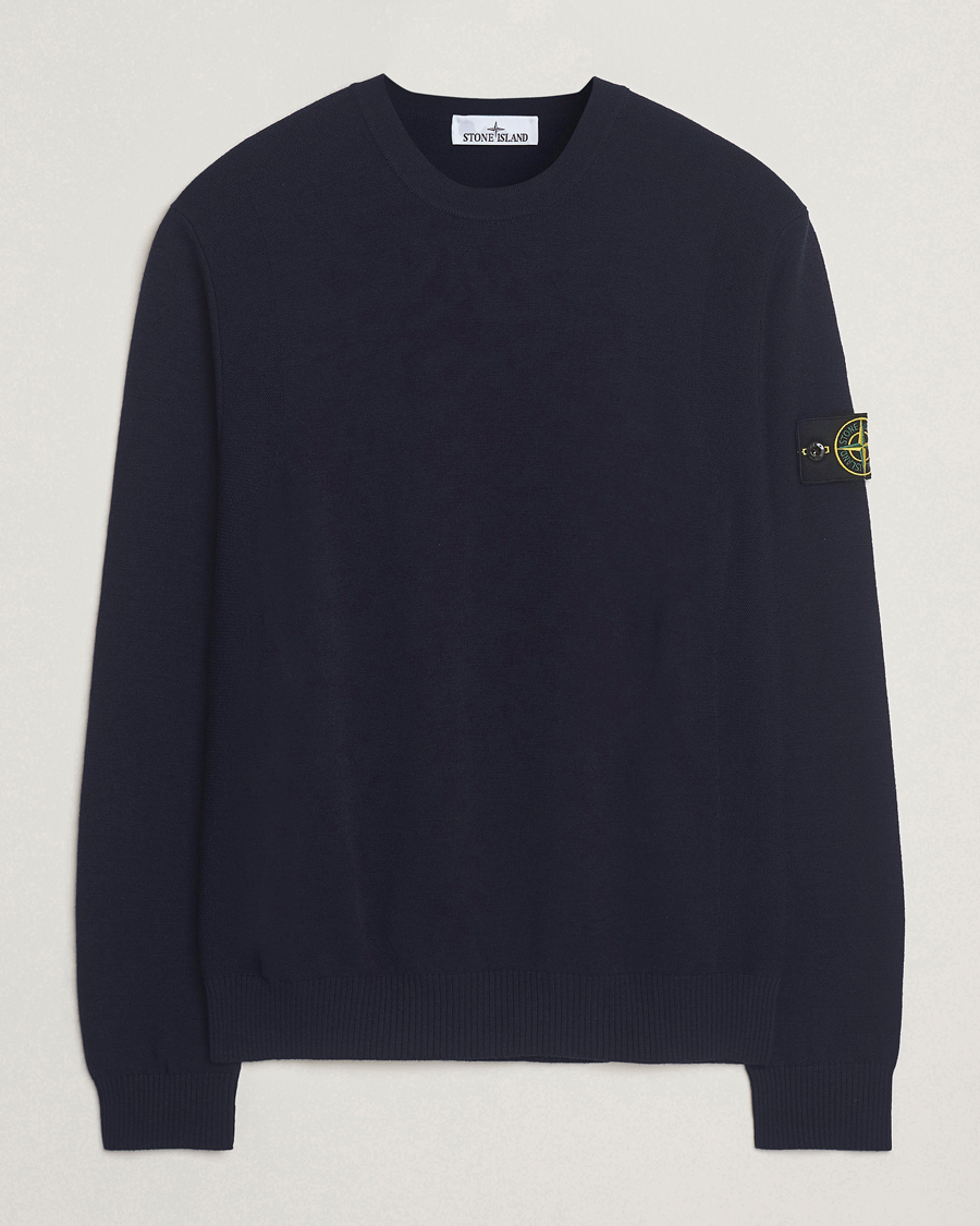 Heren | Truien | Stone Island | Stretch Wool Knitted Jumper Navy