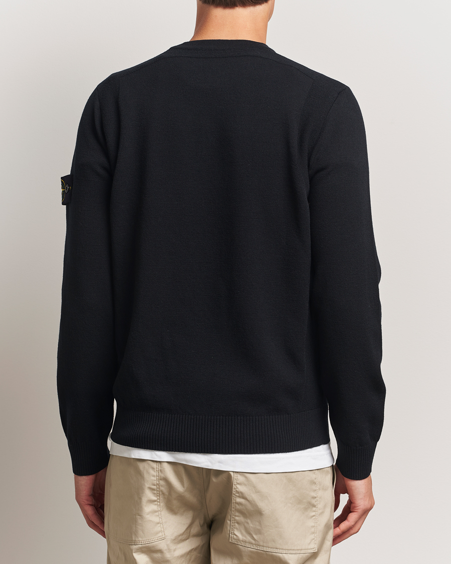 Heren | Truien | Stone Island | Stretch Wool Knitted Jumper Black