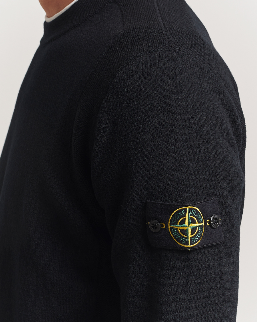Heren | Truien | Stone Island | Stretch Wool Knitted Jumper Black