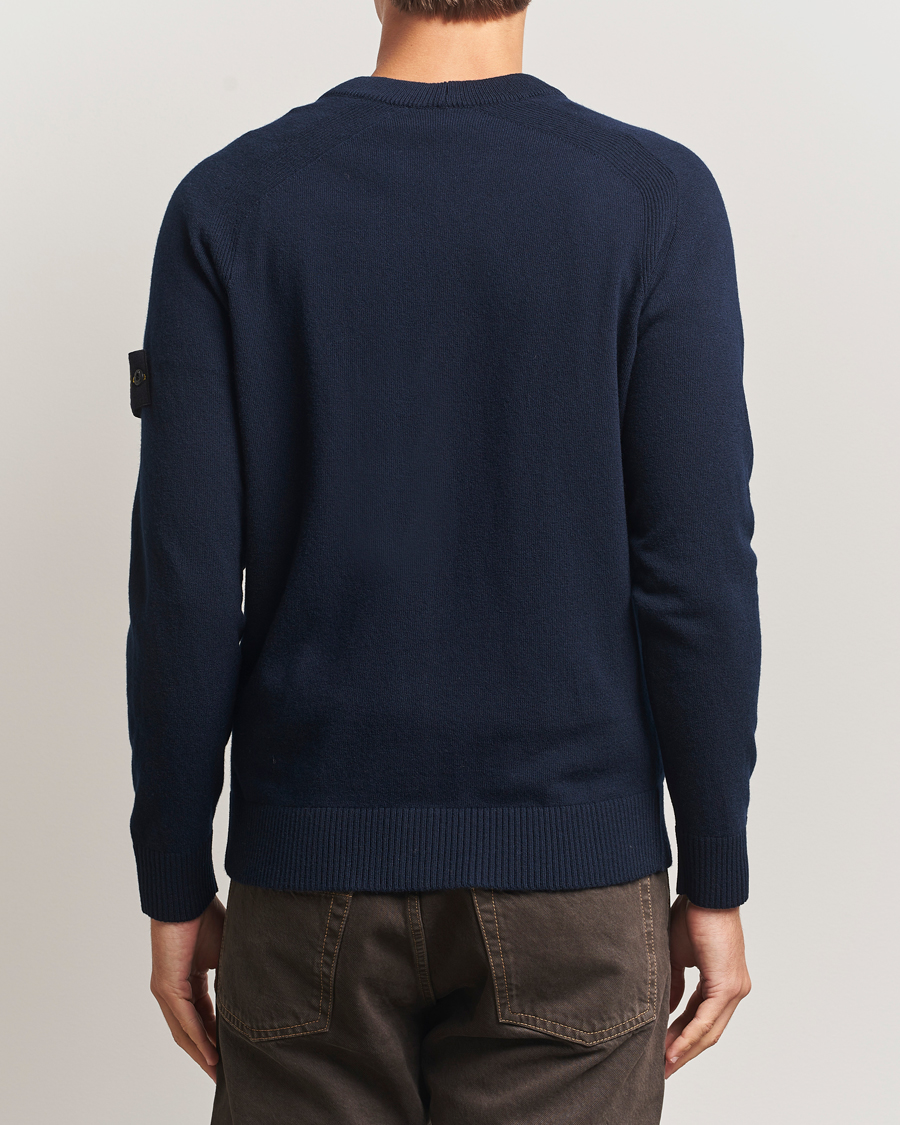 Heren | Truien | Stone Island | Knitted Geelong Wool Cardigan Navy