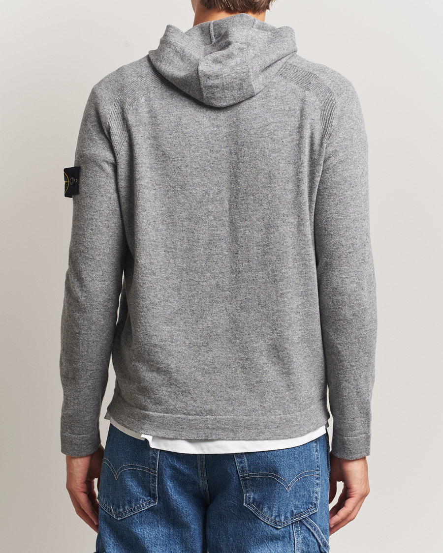 Heren | Truien | Stone Island | Knitted Geelong Wool Hood Cement Melange